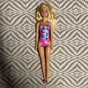 Mattel Barbie water play blonde beach doll toys